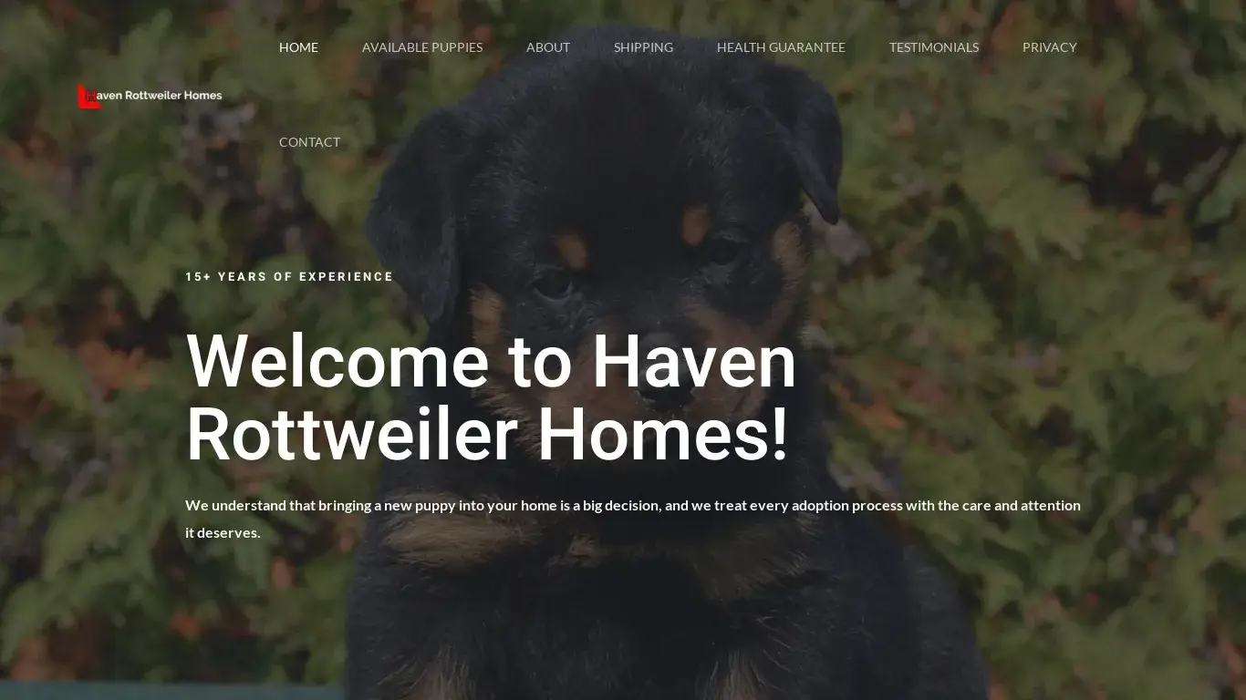 is Haven Rottweiler Homes legit? screenshot