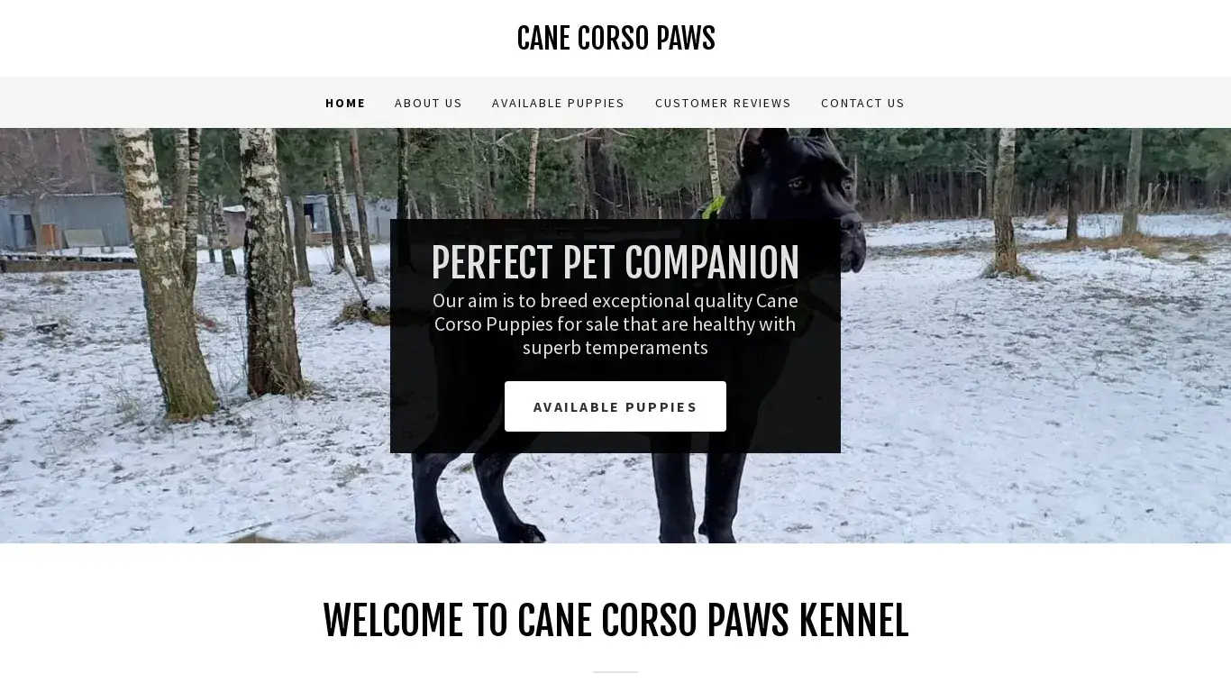 is Cane Corso Paws legit? screenshot