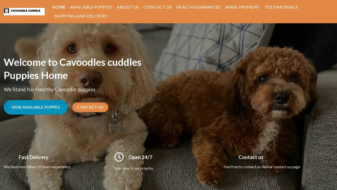 is Cavoodle Cuddle – Best Place to Buy a Cavoodle Puppy Online legit? screenshot