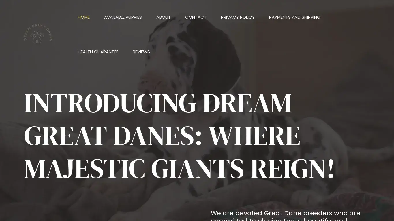 is Dream Great Danes – Dream Great Danes legit? screenshot