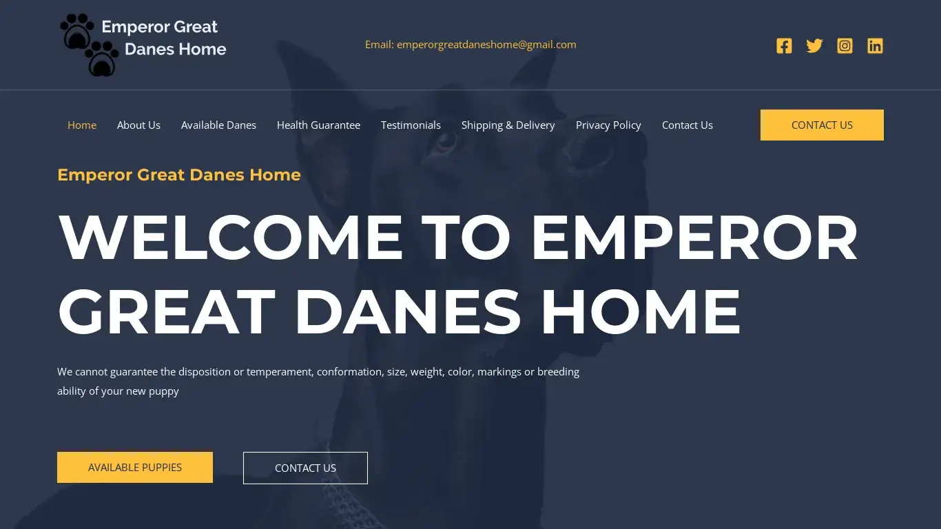 is Emperor Great Danes Home legit? screenshot
