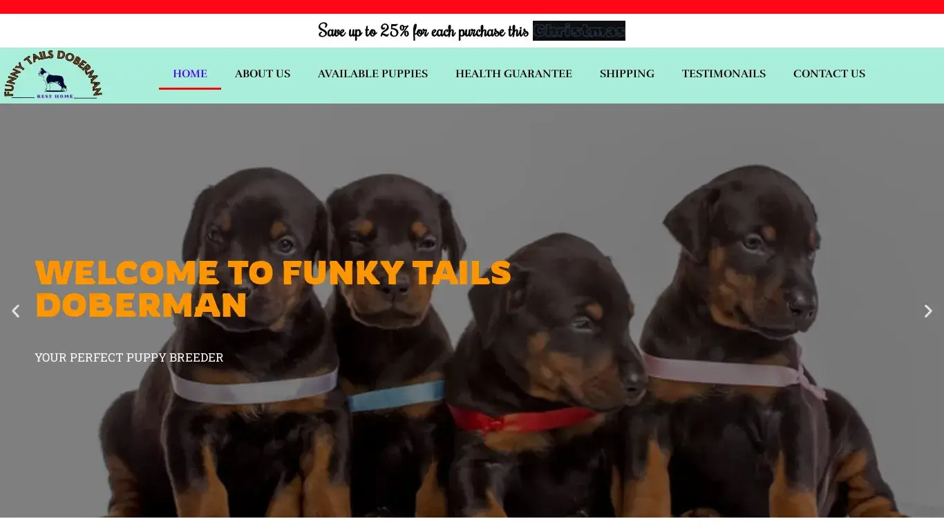 is Funky Tails Doberman legit? screenshot