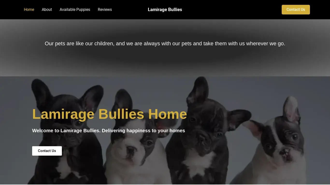 is Lamirage Bullies – French Bullies For Adoption legit? screenshot