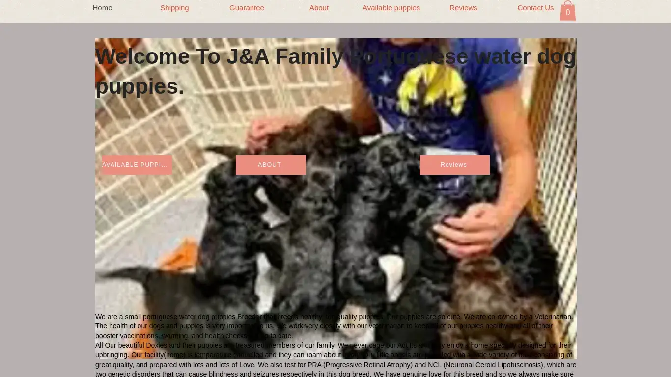 is Home | Portuguese Water Dog legit? screenshot