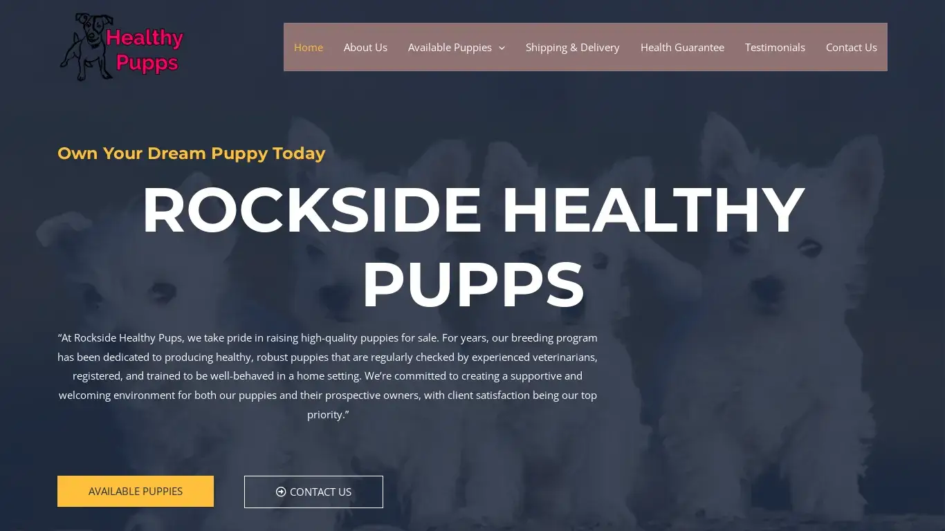 is Rockside Healthy Pups legit? screenshot
