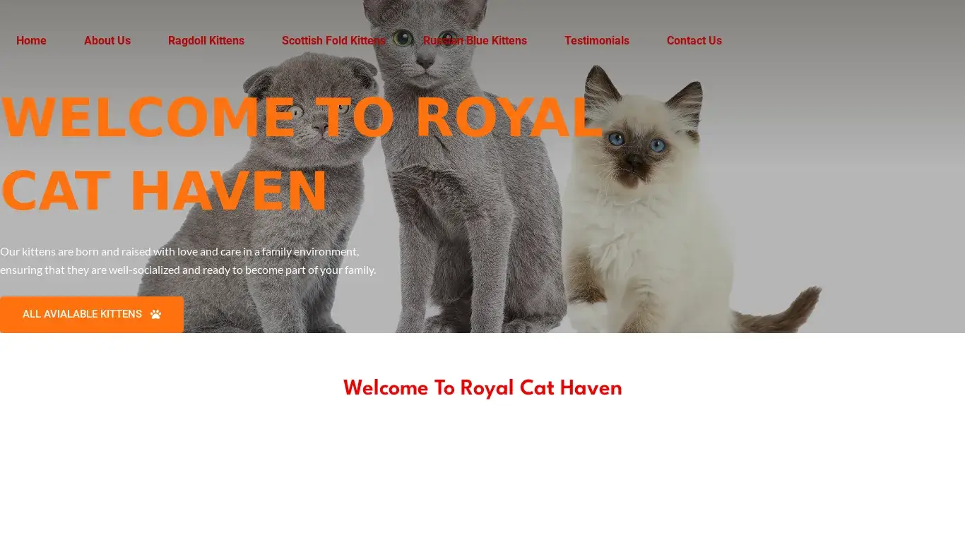 is royalcathaven.com legit? screenshot