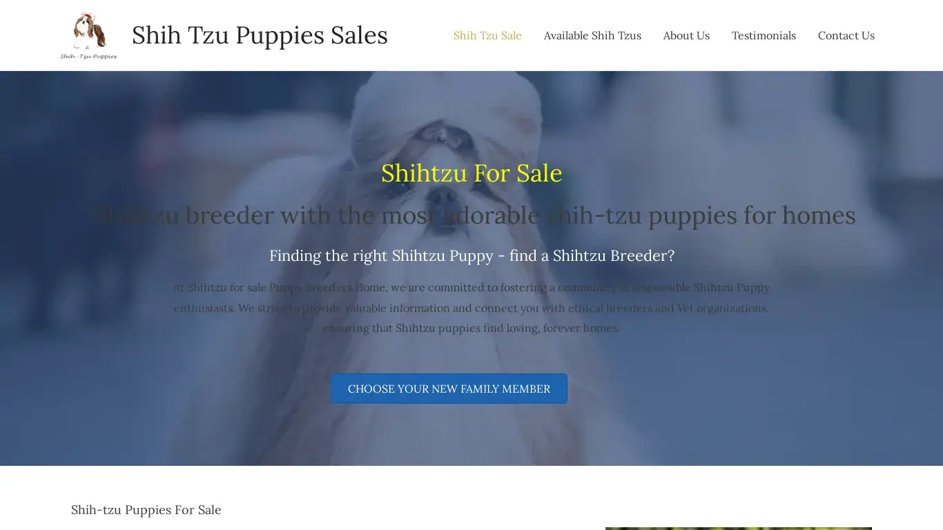 is Shih Tzu Puppies - Shihzu Puppies For Sale legit? screenshot