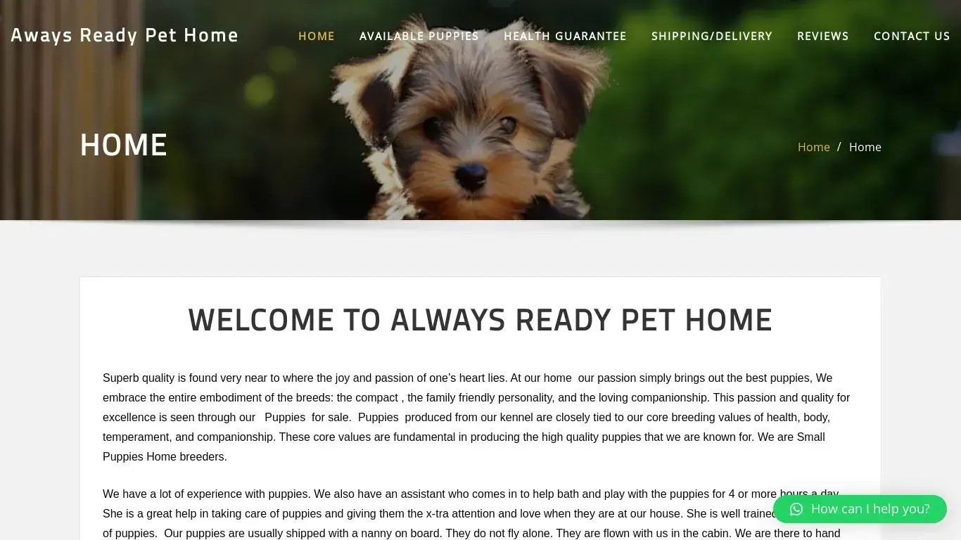 is Aways Ready Pet Home legit? screenshot