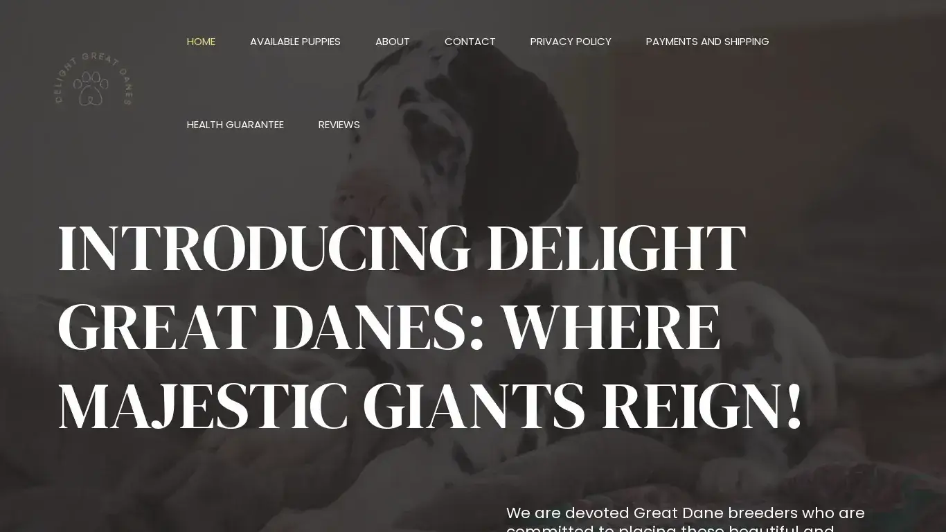 is Delight Great Danes – Delight Great Danes legit? screenshot