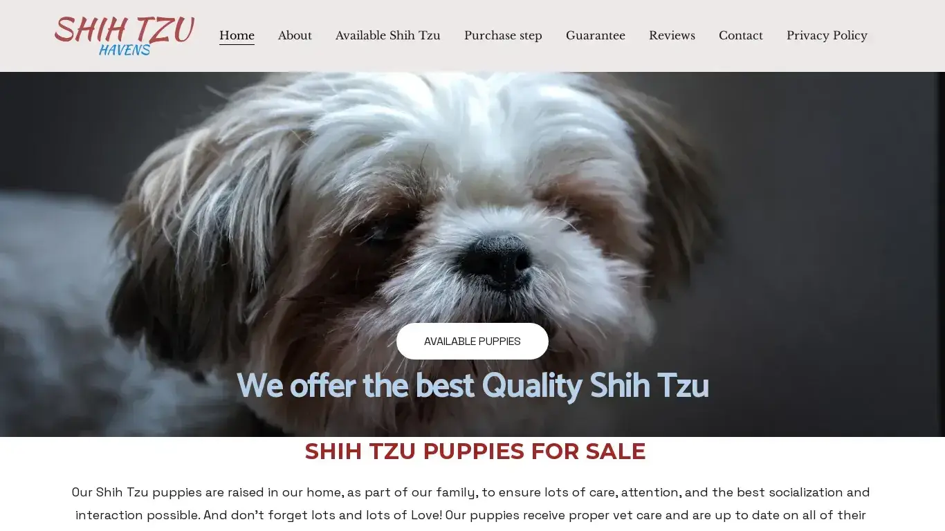 is Teacup Shih Tzu for Sale | Adoption | Breeders Near Me | Shih Tzu Puppies legit? screenshot