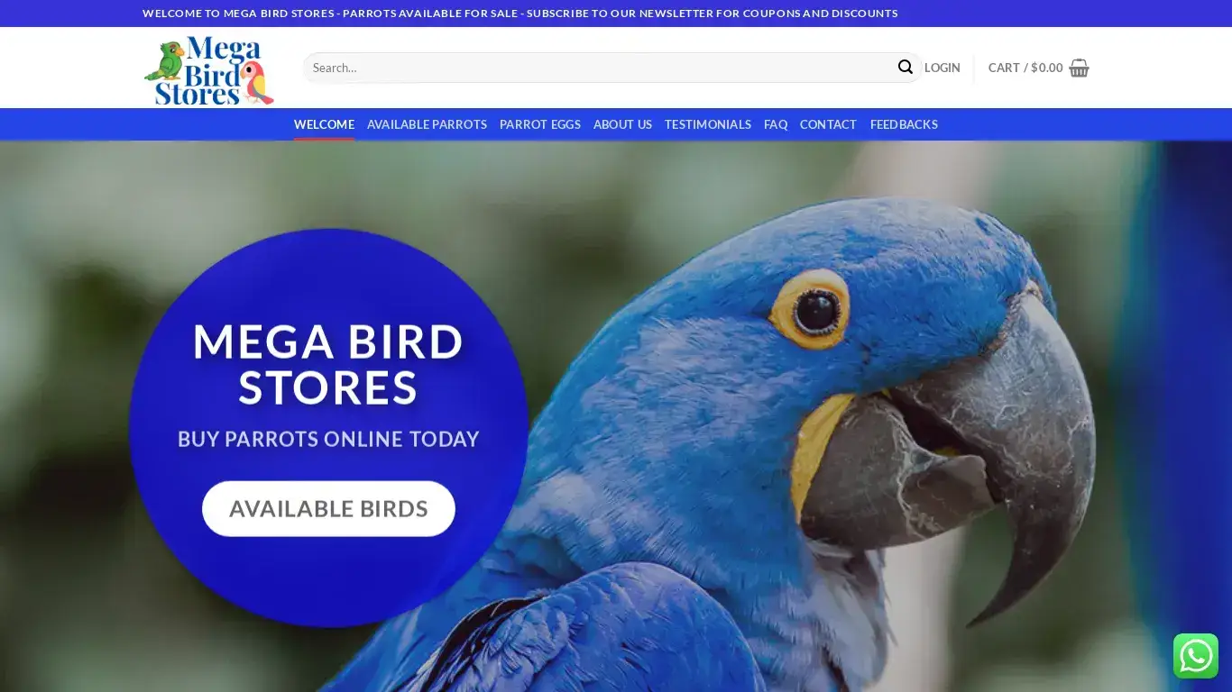 is Home - Mega Bird Stores legit? screenshot