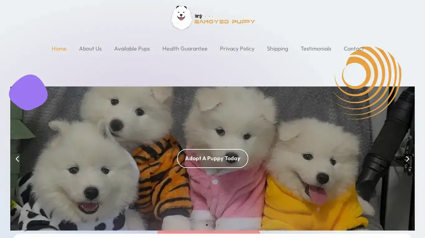 is mysamoyedpuppy.com – Your one stop shop for all your Samoyed Puppies legit? screenshot
