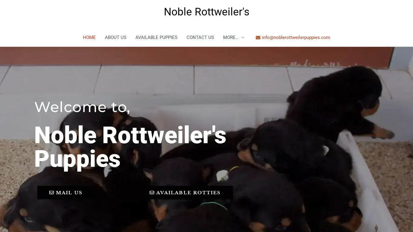 is Noble Rottweiler's – Rottweiler Puppies For Sale legit? screenshot