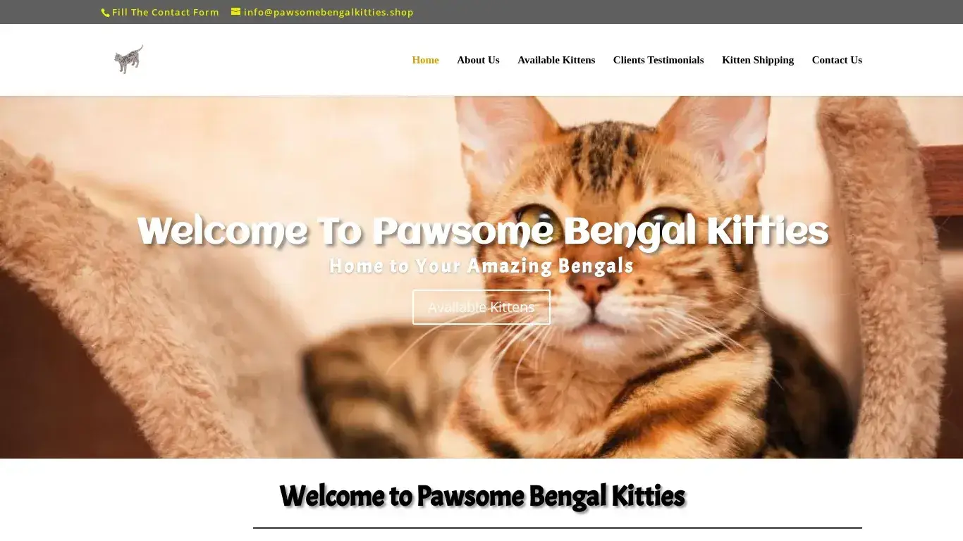is Welcome to Pawsome Bengal Kitties | Home to your Amazing Bengals legit? screenshot