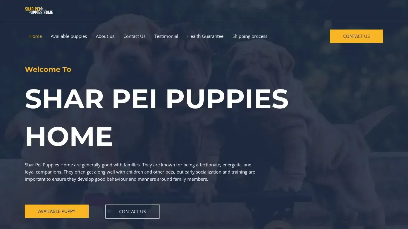 is Shar Pei Puppies Home – Home of the most amazing Shar Pei puppies legit? screenshot