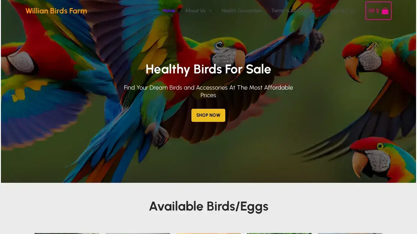 is Willian Birds Farm legit? screenshot