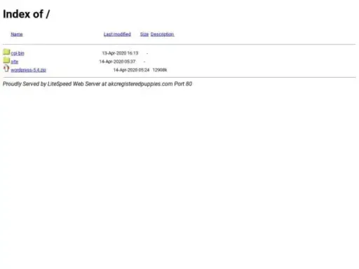 Screenshot of