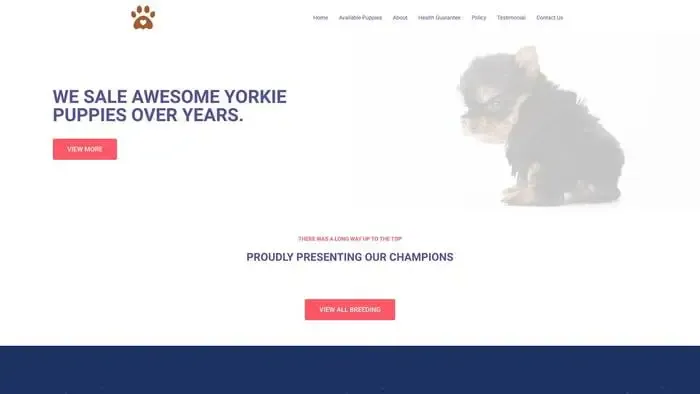 Screenshot of