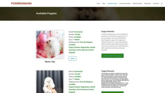 Screenshot of