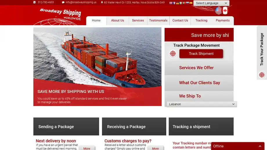 Screenshot of