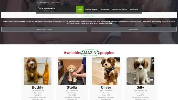 Screenshot of