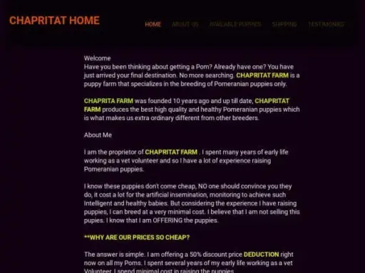 Screenshot of