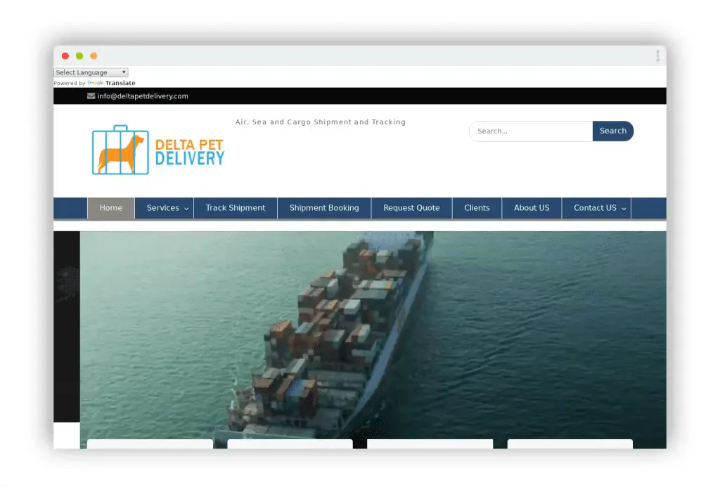 Screenshot of