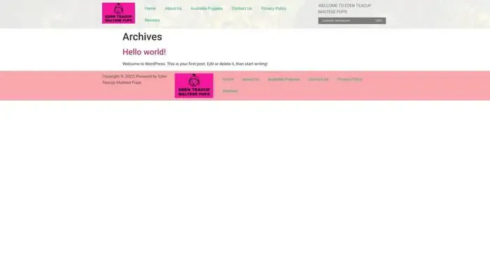 Screenshot of