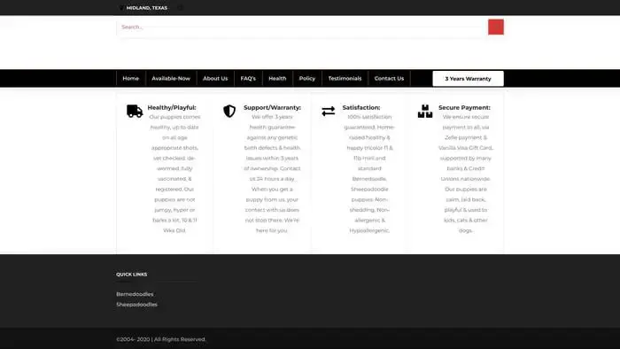 Screenshot of