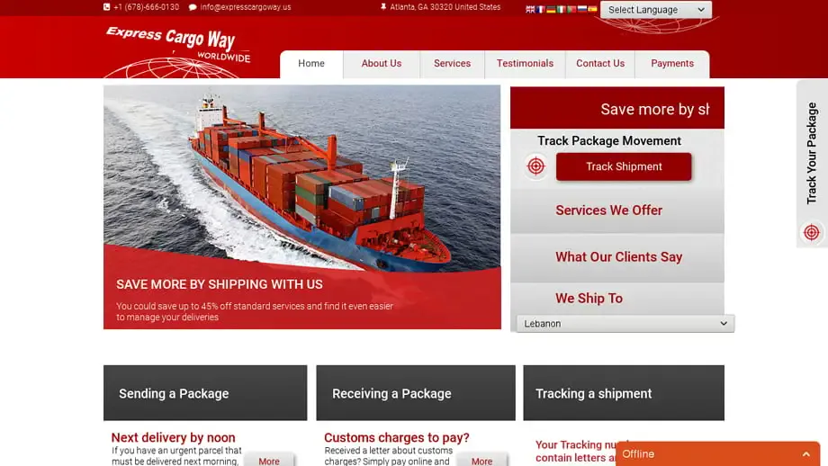 Screenshot of
