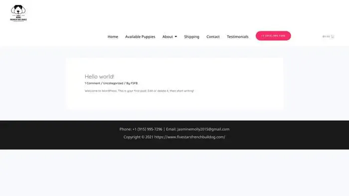 Screenshot of