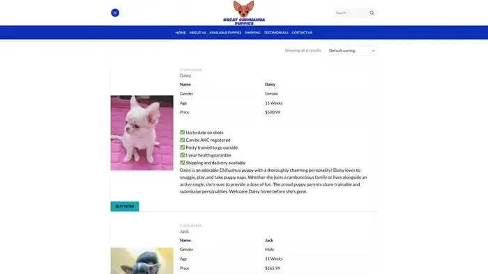 Screenshot of