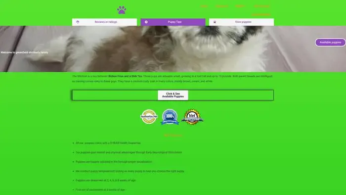 Screenshot of