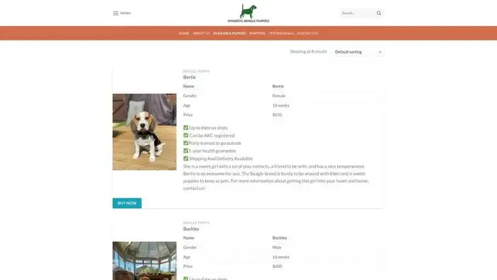 Screenshot of