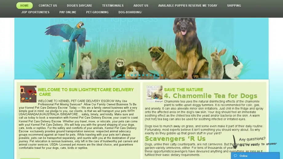 Screenshot of