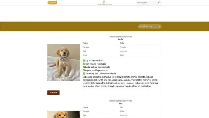 Screenshot of