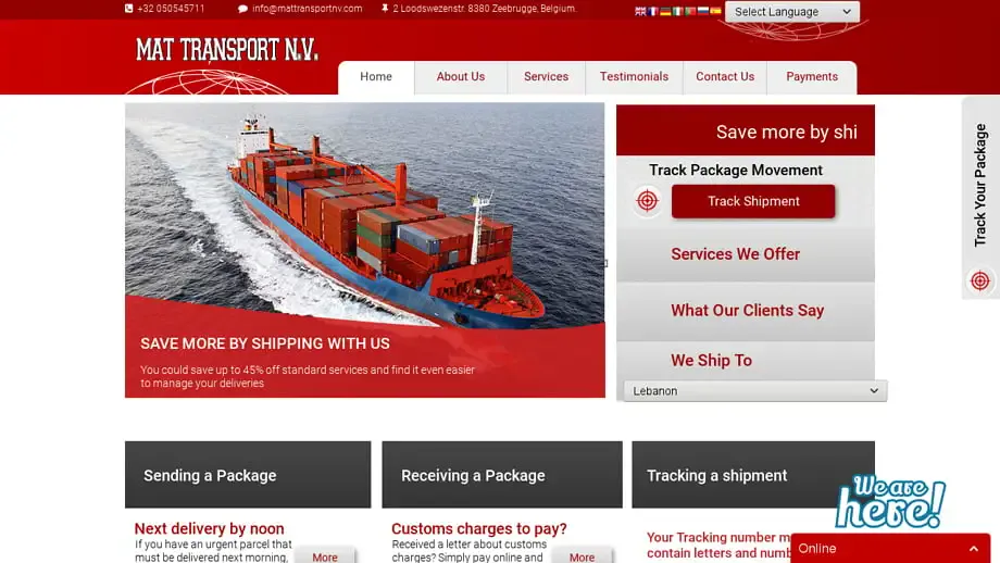Screenshot of