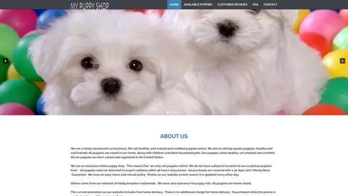 Screenshot of