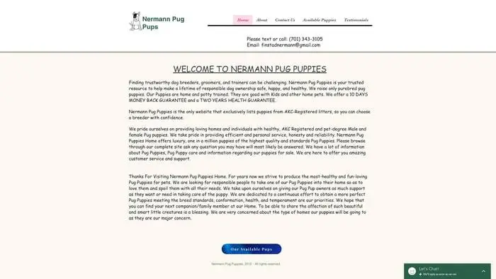 Screenshot of