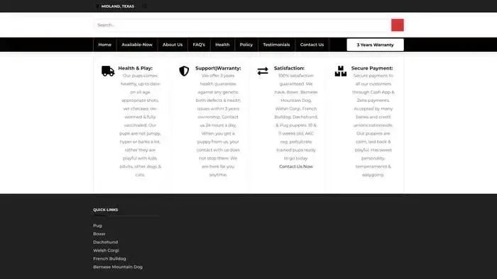 Screenshot of