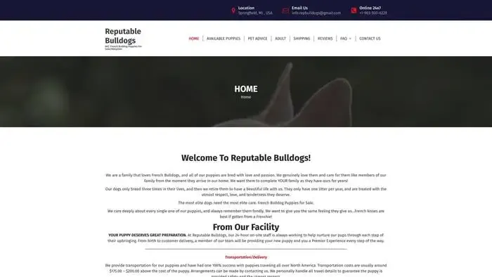 Screenshot of