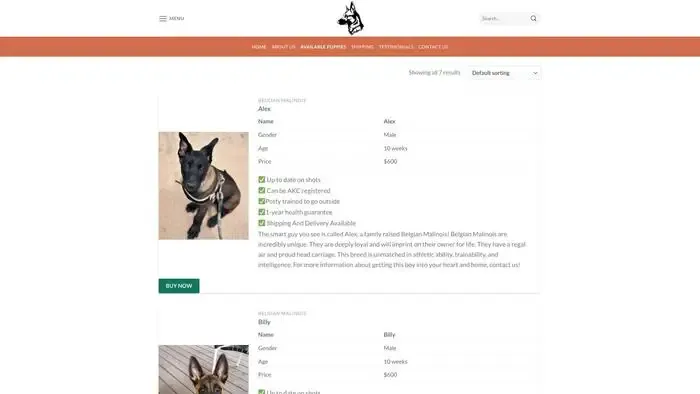 Screenshot of