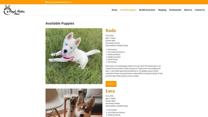 Screenshot of