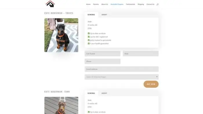 Screenshot of