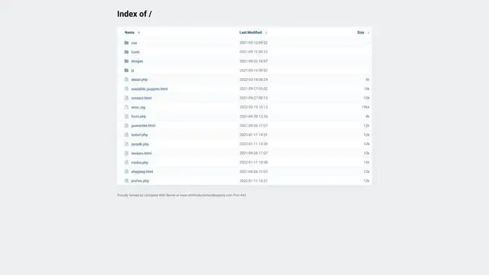 Screenshot of