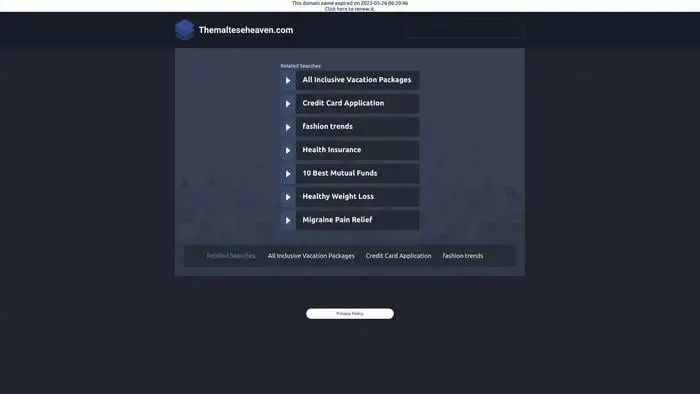 Screenshot of