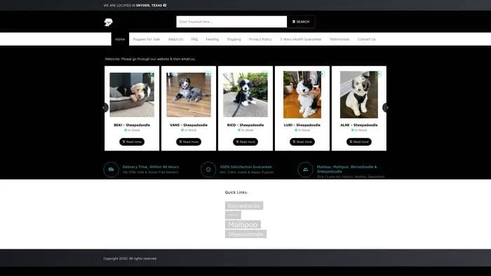Screenshot of