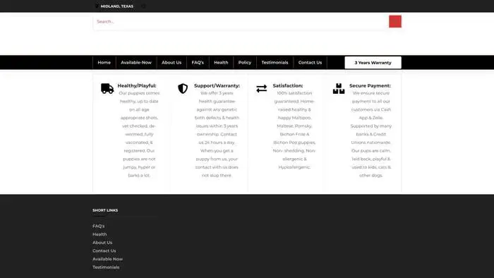 Screenshot of