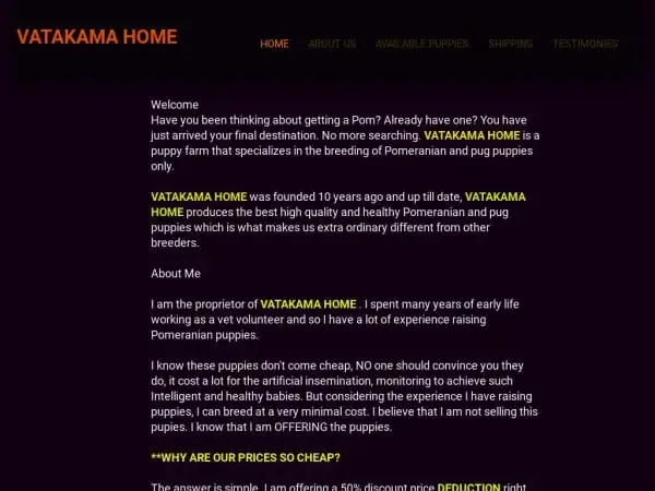 Screenshot of