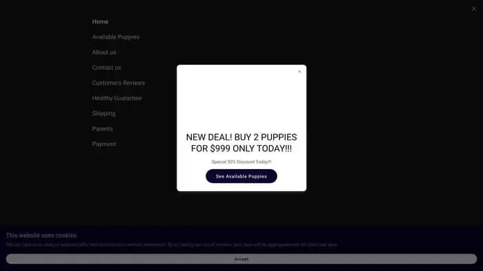 Screenshot of